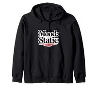 Mood Static Funny Grumpy Cynical Anti-Vibe Quote Zip Hoodie