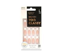MOOD: TOO CLASSY Press On Nails - Marry Me | Trendy Long Coffin Shape | Salon Acrylic Finish, Kit Includes 30 Nail Tips, Mini Glue, Adhesive Tabs, Nail File, Cuticle Stick, Prep Pad
