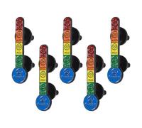 Mood Tracker Alloy Brooch Pins Set for Backpacks and Jackets