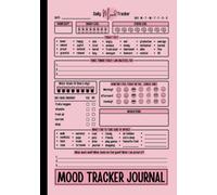 Mood Tracker Journal: Daily Mental Health & Wellness Diary With Prompts For Relieving Anxiety, Borderline Personality Disorder Or Depression | Self Care Notebook For Women & Teens Girls