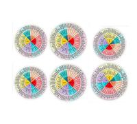 Mood Wheel Sticker, Feeling Wheel Sticker, Emotion Sticker Mental Colour Office Decor School Card - Emotion Chart Sticker, Emotion Chart Sticker for Car, Social Worker, Consultant
