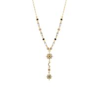 Mood Women's Gold Plated Multi Coloured Fine Celestial Y Necklace Mood Gold One Size