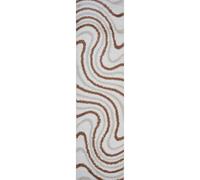 Moodi Shaggy Cream/Terra Sunhaze Rug - 80X300 cm
