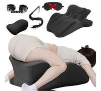 Moodie Sweet Spot Pillow, Sweet Spot Pillow Chiro Monk, Memory Foam Cushion for Intimacy Support & Back, Provides Waist and Neck Support, Multi Position Comfort Rebound Couples Pillows(Black)