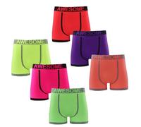 moodies Men's Neon Seamless Boxer Shorts Awesome Novelty Underpants Adults Underwear Briefs Trunks Stretchy Waistband Multipack - 6 Pairs (UK, Alpha, S, Regular, Regular, Multi)