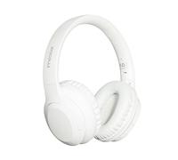 Moodix ANC Wireless Bluetooth Over-Ear Headphones with Active Noise Cancelling Compatible with Android and iOS with Deep Bass (White)