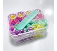 MOODKEY 36PCS Plastic Hair Rollers Set - Heatless Snap-On Self-Grip Rollers in 5 Sizes for Salon-Quality Curls, DIY Hairstyling (Purple)