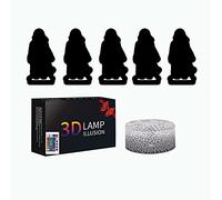 Moodlamp 5 in 1 Sets Pirate Ship 3D Cute Night Light, 16 Color Change with Remote Control Lamp, Birthday Xmas Gifts for Kids Boys Girls Teens Friends