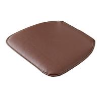 MOODMUSE Dining Chair Cushion,Leather Kitchen Chair Cushions - U- Shape Seat Cushion And Dining Room Chair Pad Non Slip Rubber Back 1/2/4 Packs (Color : Brown-22, Size : Set of 1)