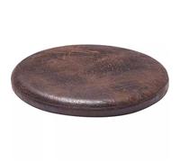 MOODMUSE Round Chair Cushion,Round Seat Cushions,Leather Seat Pads For Round Chairs, 4cm Thick Memory Foam Chair Cushion(Black Brown,40cm)