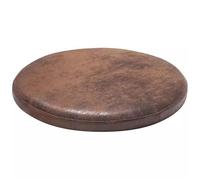 MOODMUSE Round Chair Cushion,Round Seat Cushions,Leather Seat Pads For Round Chairs, 4cm Thick Memory Foam Chair Cushion(Olive Brown,45cm)