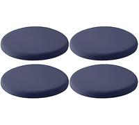 MOODMUSE Round Memory Foam Seat Cushion,1/2/4 Pack Round Stool Cushion,Round Chair Cushion For Bar Stool Circle Bistro Chair Pad Washable (Color : Gray blue-1, Size : 40cm(4pack))
