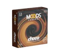 MOODS Choco Condoms 3 condoms with chocolate flavour for real pleasure-lover