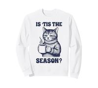 Moody Cat Is Tis The Season Funny Anti Fall Vibe Sweatshirt