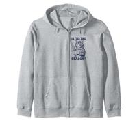 Moody Cat Is Tis The Season Funny Anti Fall Vibe Zip Hoodie
