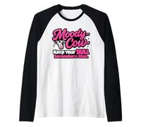 Moody Cow Keep Your Bull Somewhere Else Funny Sarcastic Raglan Baseball Tee