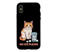 Moody Kitty Wants Drink With Cubes Case for iPhone X/XS