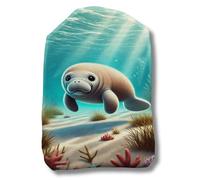 Moody Manatee Stoma Bag Pouch | Soft & Reusable Ostomy Cover with Sea Life Design | Comfortable & Stylish for Colostomy, Ileostomy & Urostomy | Sea Life Collection
