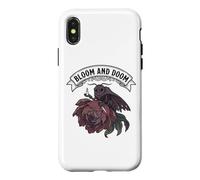 Moody Moth Bloom & Doom Gothic Elegance Vintage Style Case for iPhone X/XS