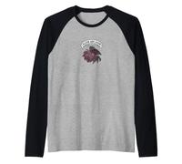 Moody Moth Bloom & Doom Gothic Elegance Vintage Style Raglan Baseball Tee
