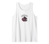 Moody Moth Bloom & Doom Gothic Elegance Vintage Style Tank Top