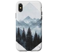 Moody Mountain Landscape Hiking Abstract Art Case for iPhone X/XS