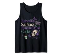Moody Sad Songs Coffee Aesthetic Music Lover Vibe Tank Top