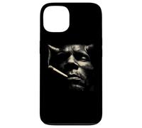 Moody Smoking Man Face Cigarette Portrait Vibe Case for iPhone 13