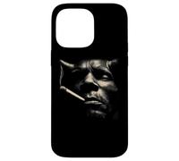 Moody Smoking Man Face Cigarette Portrait Vibe Case for iPhone 14 Pro Max
