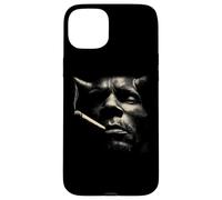 Moody Smoking Man Face Cigarette Portrait Vibe Case for iPhone 15 Plus