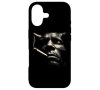 Moody Smoking Man Face Cigarette Portrait Vibe Case for iPhone 17