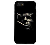 Moody Smoking Man Face Cigarette Portrait Vibe Case for iPhone SE (2020) / 7/8