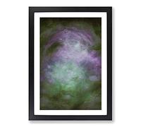 Moody Thoughts in Abstract Framed Print | A2 Black Framed Wall Art | Ready to Hang | Abstract Fantasy Picture | Living Room Bedroom Lounge Office