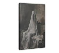 Moody Vintage Arts Ghost Canvas Poster Bedroom Decor Landscape Office Room Decor Gift 24x36inch(60x90cm)