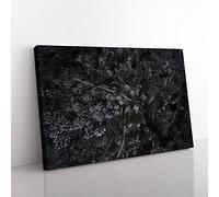 Moody Winter Forest Modern Art Canvas Wall Art Print Ready to Hang, Framed Picture for Living Room Bedroom Home Office Décor, 60x40 cm (24x16 Inch)