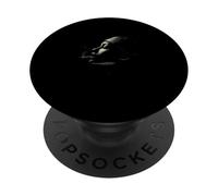 Moody Woman Smoking Profile Dark Noir Aesthetic PopSockets Adhesive PopGrip