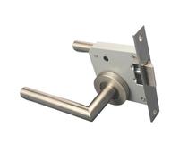MOOEDJKL 304 Stainless Steel Elbow Right Angle Handle Split Lock fire Door Channel Lock Simple Handle Lock Single Oblique Tongue Lock