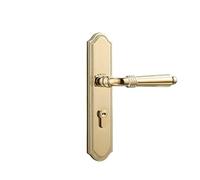 MOOEDJKL Retro All-Copper Gold Door Lock French American Pure Copper Door Lock Indoor Bedroom European Wooden Door Door Handle(Small 23cm)
