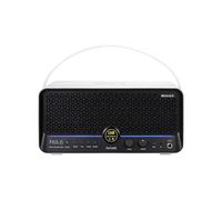 MOOER F40i Li Smart Guitar Amp 40W Touching Screen 6H Battery Life with Reuseable Effects App, Drummer/Looper/Stero Output, Loading IRs, XLR Jack for Voice Acounstic Guitar Electric Guitar Bass White
