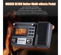 MOOER GE100 Guitar Multi-effects Processor Effect Pedal with Loop Record Tuning Tap Tempo Rhythm Scale & Chord Lesson Function AU Plug