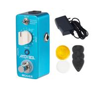 MOOER Guitar Pitch Box Harmony, Pitch Shift, Detune Pedal with Pedalboard Footswitch Toppers, Guitar Picks, 9V 300mA Power Supply