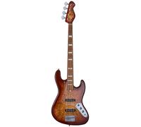 Mooer MBJ420 Red Burst electric bass guitar with gig bag
