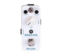 MOOER Reecho Delay Guitar Effects Pedal with 3 Modes, Analog, Real, Tape, Vintage Tap Echo Machine