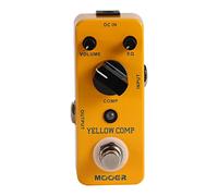MOOER Yellow Compressor Comp guitar pedal bass compressor, True Bypass guitar compression, adjustable EQ and volume, portable mini size.