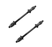 Mooff 2Pcs Black Bike Axle 190MM for Bicycle Multiple Speed Rear Hub Axle 3/8 Inch,26 TPI Hub Shaft Conical Lock Nut Washer Kit Hubs Wheels and Accessories Cycling,Wheels and Accessories