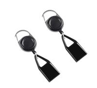Mooff 2Pcs Pants Lighter Clip, Retractable Belt, Anti Lost Retractable Keychain Belt, Lighter Leash for Fishing Hiking,Protective Cover for Camping,House Supplies (Black)