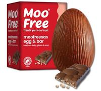 Moofreesas Dairy Free Milk Chocolate Easter Egg & Bar With Crunchy Rice Biscuit Balls (135g)