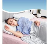 MOOFUN Summer Cooling blanket for hot sleepers and sweaty sleepers,cool summer blanket for couch,cold cool thin soft lightweight breathable machine washable double bed cool blanket-LightGrey,203x228cm
