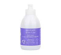 MooGoo 2-in-1 Bubbly Wash - Natural Baby Cleanser & Bubble Bath, Gentle Body Wash & Shampoo - Fragrance-Free, SLS-Free, Dermatologically Tested - 500 ml