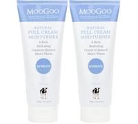 MooGoo Full Cream Moisturiser - Rich Hydrating Cream for Dry, Sensitive Skin - Paraben-Free, Phenoxyethanol-Free - Face & Body, All Ages - 200 g (Pack of 2)
